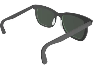 Rayban Sun Glasses 3D Model preview