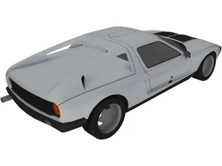 Mercedes-Benz C111-II Concept 3D Model preview