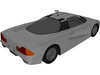 Mercedes-Benz C112 Concept 3D Model preview
