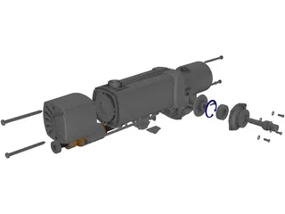 Rubber Washing Machine Door Protection 3D Model preview