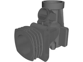 RC Engine Housing 3D Model preview