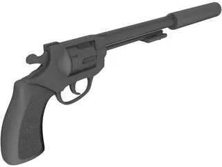 .44 Magnum Silenced 3D Model preview
