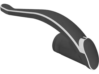 Pen Cap Clip 3D Model preview