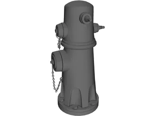 Fire Hydrant 3D Model preview