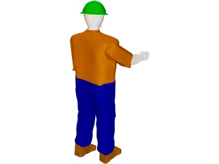 Operator Worker 3D Model preview