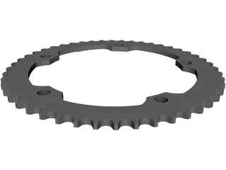 Bike Sprocket 48T 3D Model preview