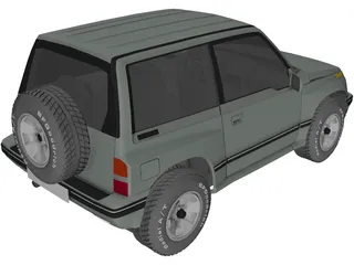 Suzuki Vitara 3-doors (1989) 3D Model preview