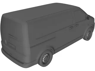 Volkswagen Transporter T5 (2012) 3D Model preview