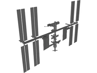 International Space Station 3D Model preview