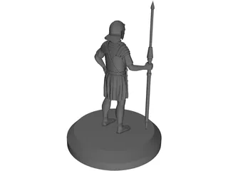 Roman Soldier Pilum Spear 3D Model preview
