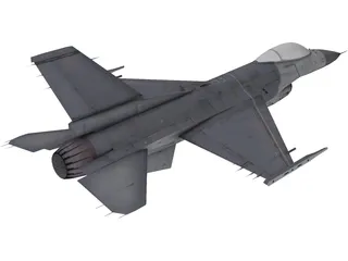 F-16C Fighting Falcon 3D Model preview
