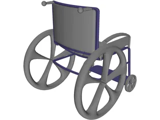 Wheelchair 3D Model preview