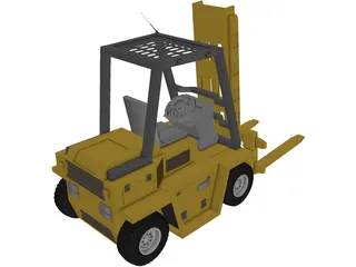 Forklift 3D Model preview