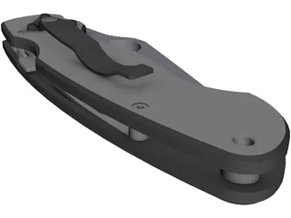 Folding Knife 3D Model preview