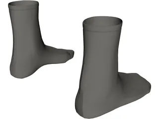 Socks 3D Model preview