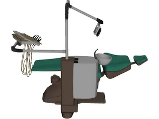 Dental Chair 3D Model preview