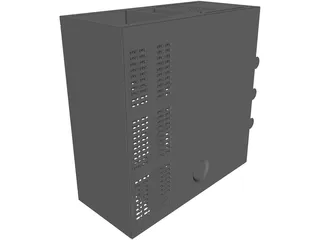 Computer Tower Case 3D Model preview