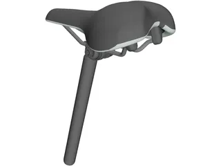 Road Bike Seat 3D Model preview