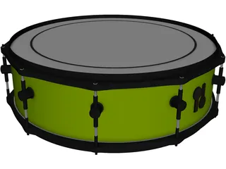 Sonor Snare Drum 3D Model preview