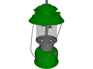 Vintage Coleman Lantern 3D Model preview