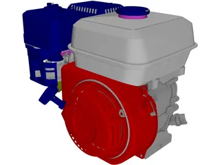 Honda GX160-1 Engine 3D Model preview
