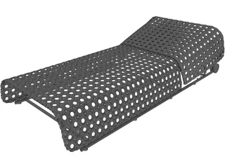 Bench Swimming Pool 3D Model preview
