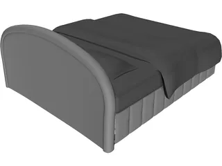 Bed Vintage 3D Model preview