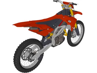 Motocross Bike 3D Model preview