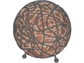 Ball Lamp 3D Model preview