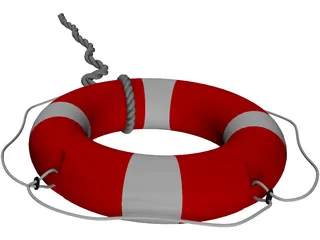 Life Buoy 3D Model preview