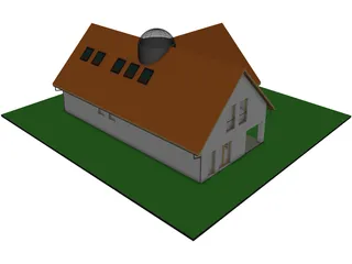 Single Family House 3D Model preview