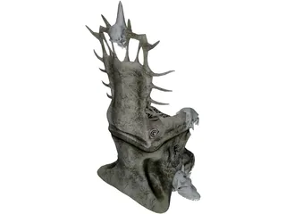 Skull Throne 3D Model preview