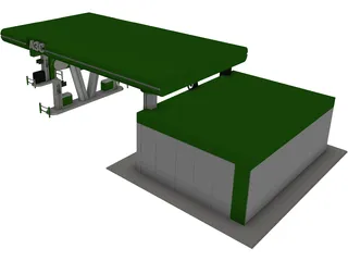 Gas Station 3D Model preview