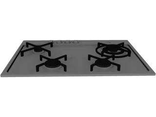 Whirlpool Stove 3D Model preview