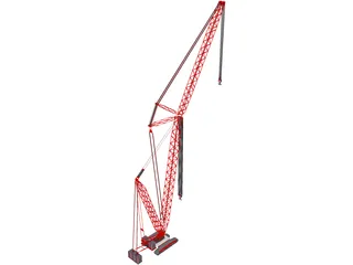Crane Crawler Tall 3D Model preview