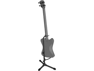 Guitar Bass 3D Model preview