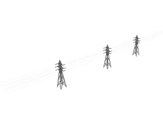 CHP Powerline 3pcs 3D Model preview