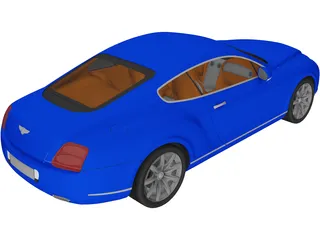 Bentley Continental GT 3D Model preview