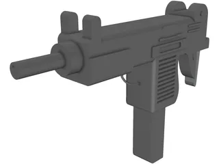 Uzi 3D Model preview