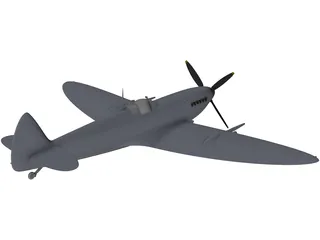Spitfire 3D Model preview