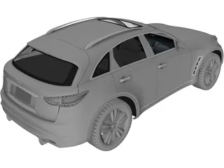 Infiniti FX50 3D Model preview