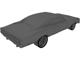 Dodge Charger RT (1968) 3D Model preview