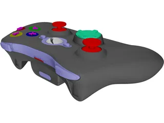 Xbox 360 Gamepad 3D Model preview