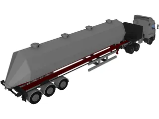 Mercedes-Benz Axor Silos 3D Model preview