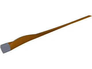 Horizontal Axis Wind Turbine Blade 3D Model preview