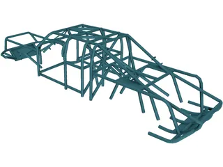Ford Ranger Prerunner Roll Cage 3D Model preview