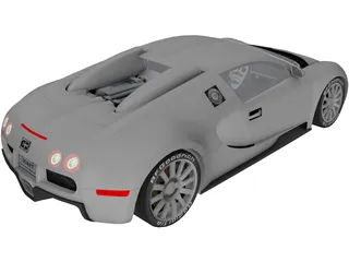 Bugatti Veyron 3D Model preview