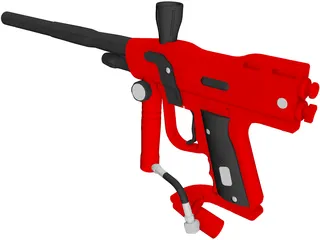 Paintball Gun 3D Model preview