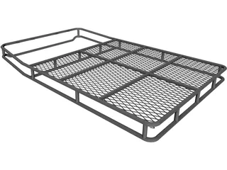SUV Top Rack Basket Style 3D Model preview