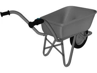 Wheelbarrow 3D Model preview